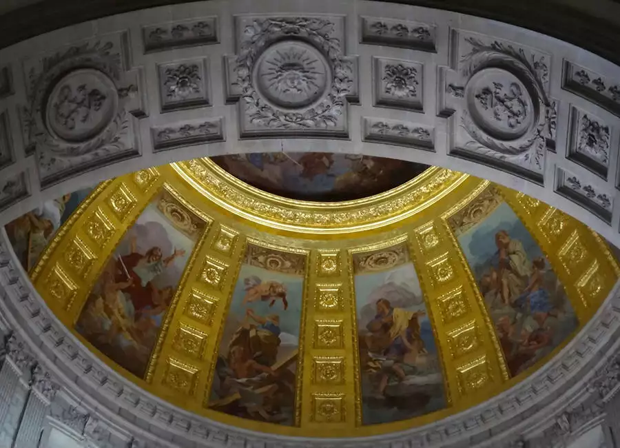 The ceiling on the Invalides Napoleon Tomb Tour