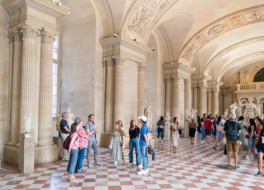 Touring the Louvre Museum