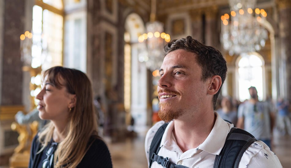 Smiling at Versailles