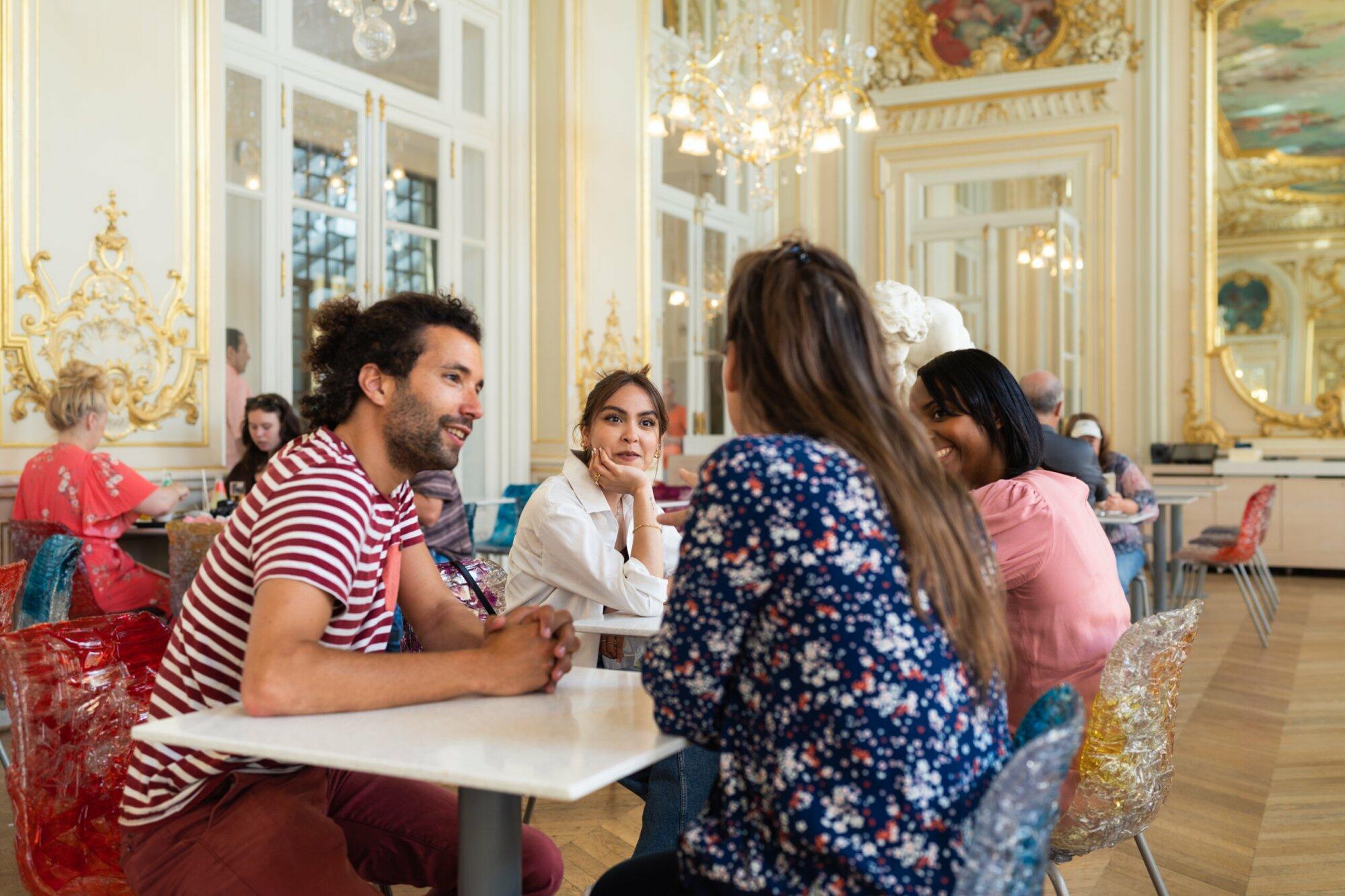 A small group at the Orsay museum